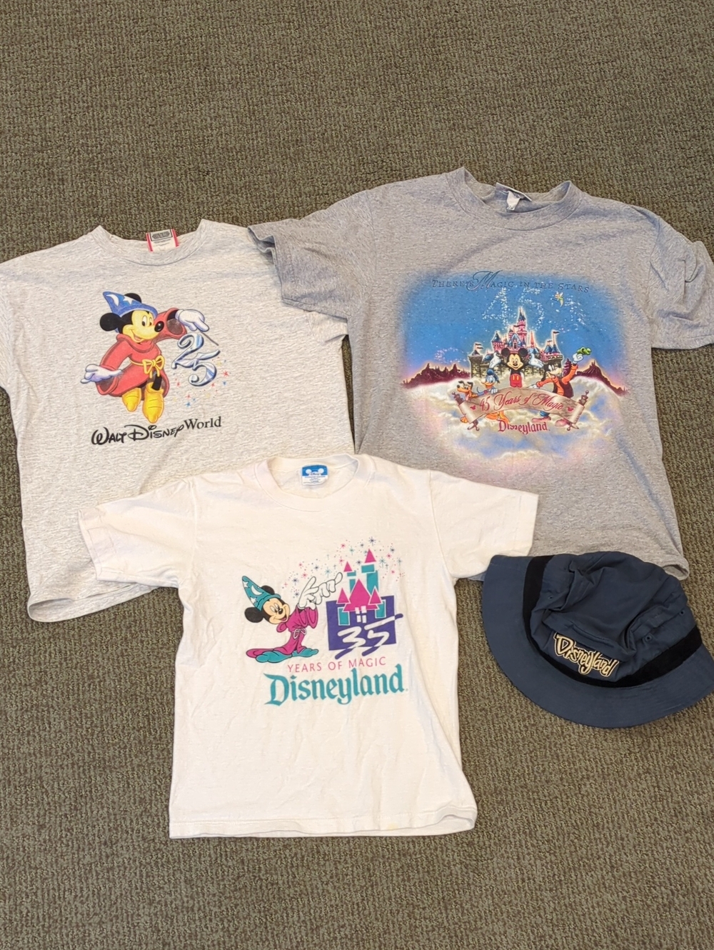 Vintage Disney Anniversary Collector T-shirt Bundle